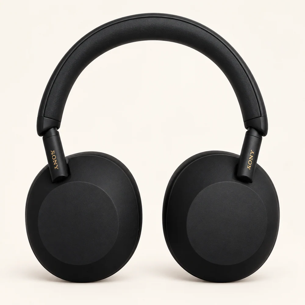 Auriculares negros de vincha